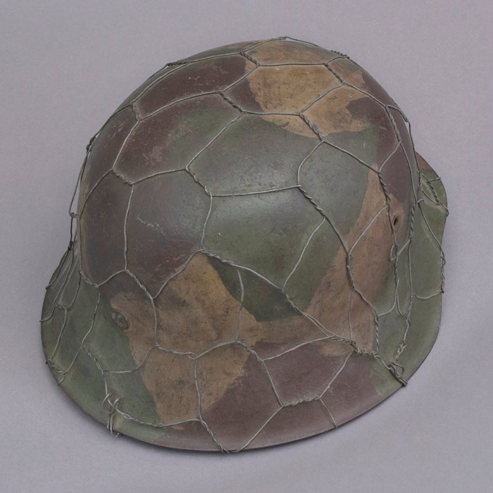 RH9 Heer M42 no decal hand painted full basket wire camouflaged helmet — image 13