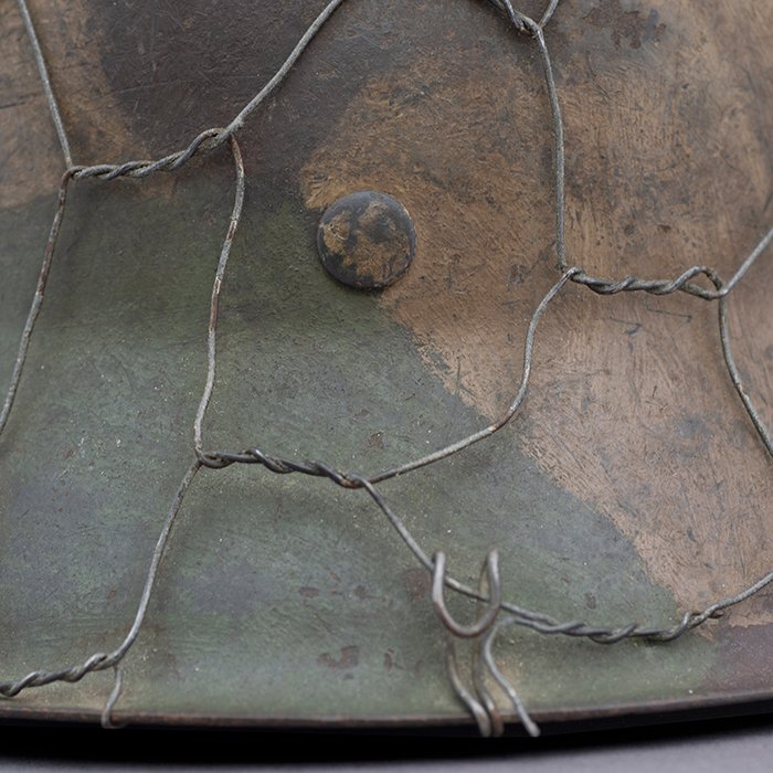 RH9 Heer M42 no decal hand painted full basket wire camouflaged helmet — image 16