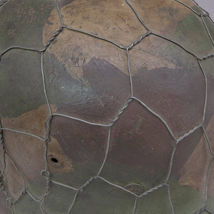 RH9 Heer M42 no decal hand painted full basket wire camouflaged helmet — image 18