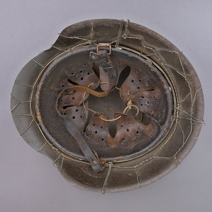 RH9 Heer M42 no decal hand painted full basket wire camouflaged helmet — image 19