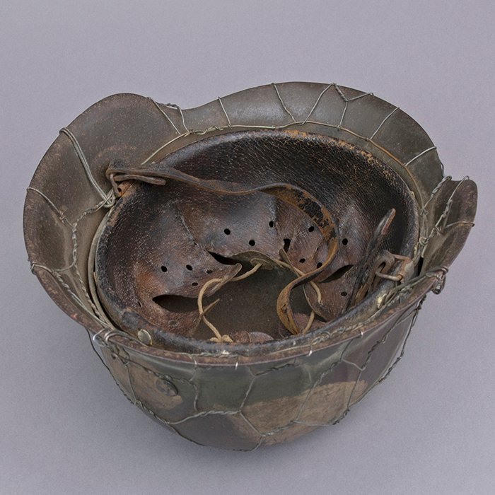 RH9 Heer M42 no decal hand painted full basket wire camouflaged helmet — image 20