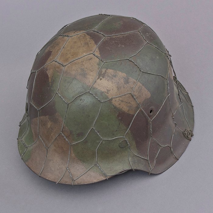 RH9 Heer M42 no decal hand painted full basket wire camouflaged helmet — image 6
