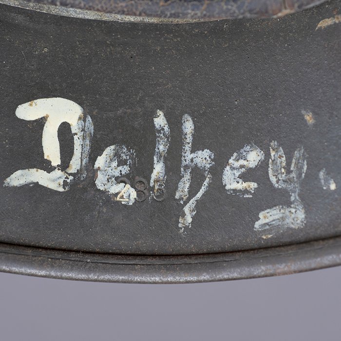 RH8 Heer M40 single decal hand painted camouflaged helmet — image 19