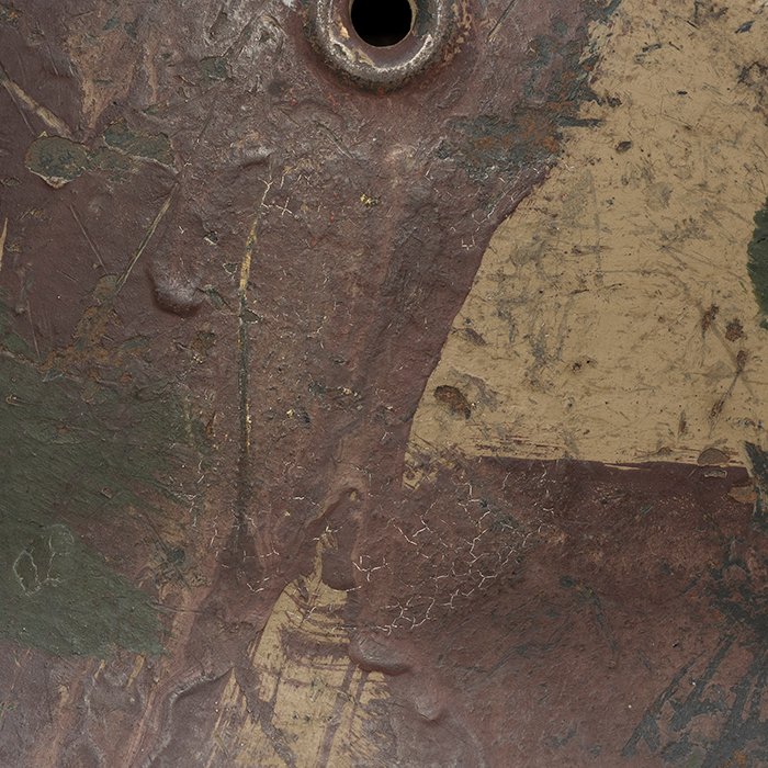 RH8 Heer M40 single decal hand painted camouflaged helmet — image 4