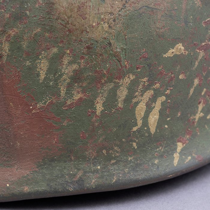 RH10 Luftwaffe M38 single decal hand painted camouflaged Fallschirmjäger helmet — image 17