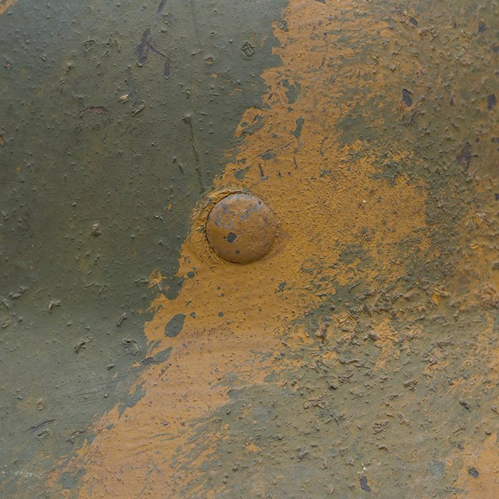 RH3 Heer M42 single decal rough textured camouflaged helmet — image 15