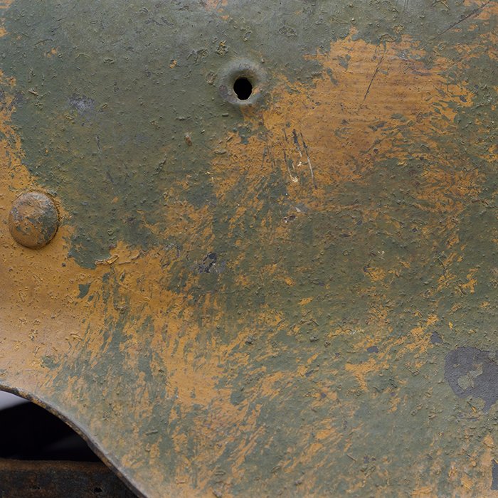 RH3 Heer M42 single decal rough textured camouflaged helmet — image 3