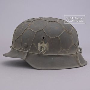 RH6 Heer M42 half basket chickenwire helmet