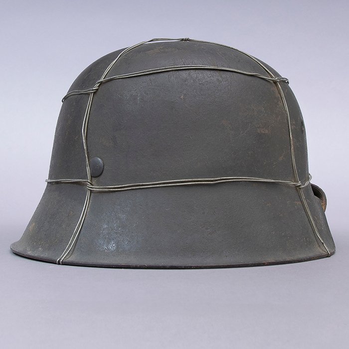 RH4 Named Luftwaffe M42 single decal helmet wire wrapped helmet — image 12