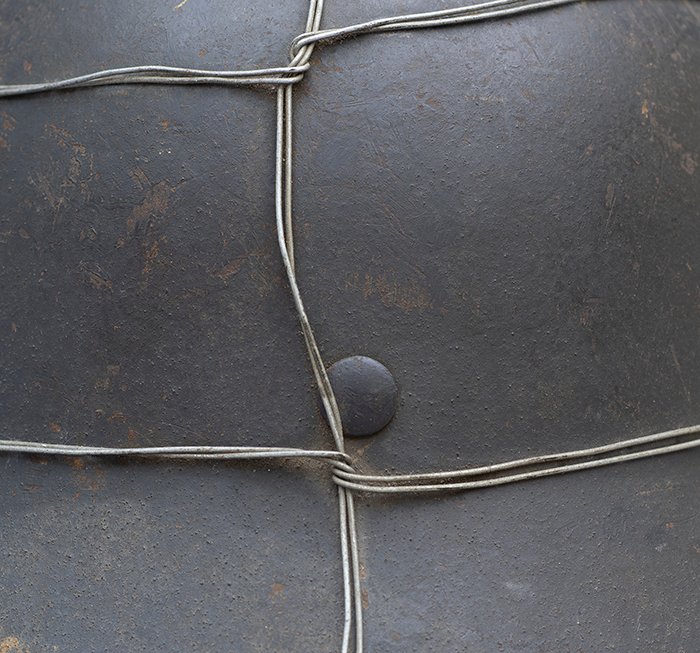 RH4 Named Luftwaffe M42 single decal helmet wire wrapped helmet — image 13