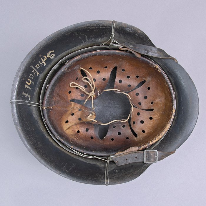 RH4 Named Luftwaffe M42 single decal helmet wire wrapped helmet — image 15