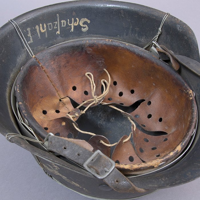 RH4 Named Luftwaffe M42 single decal helmet wire wrapped helmet — image 17