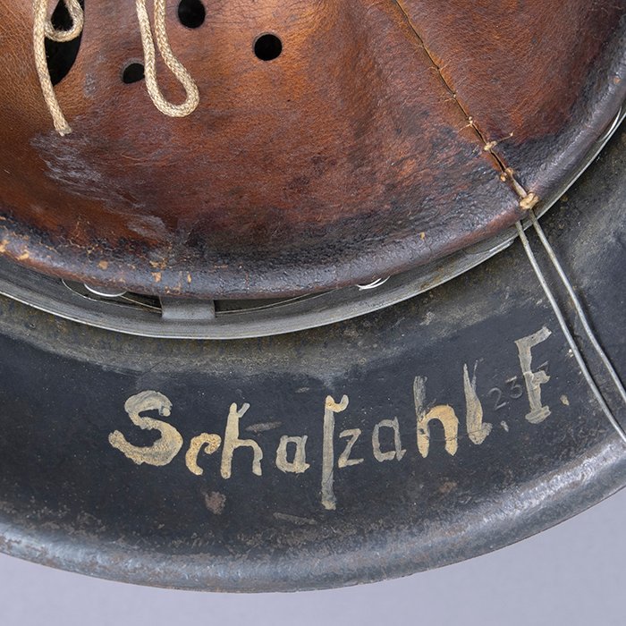 RH4 Named Luftwaffe M42 single decal helmet wire wrapped helmet — image 19