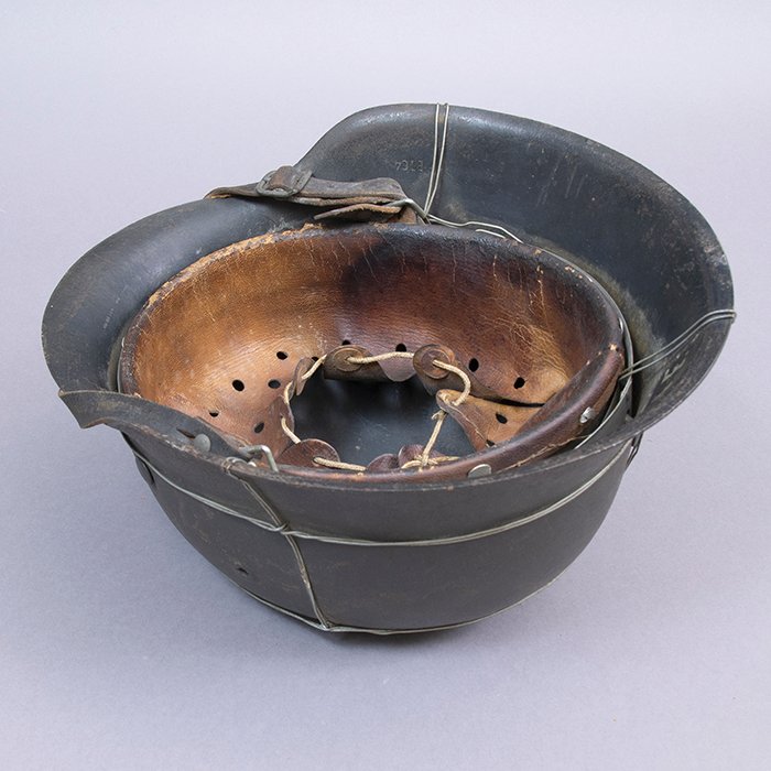 RH4 Named Luftwaffe M42 single decal helmet wire wrapped helmet — image 21