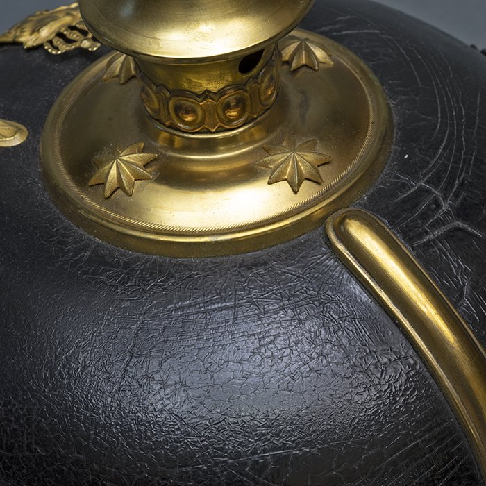 DMI11 Excellent Prussian Infanterie officer M95 Pickelhaube with storage case — image 15