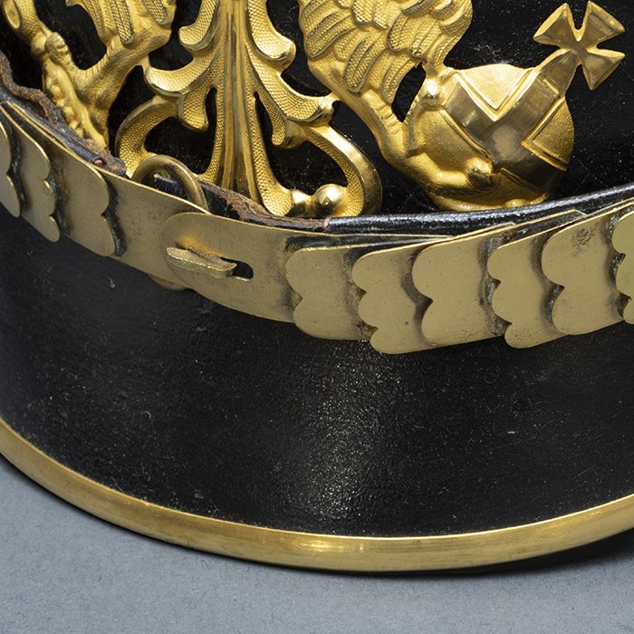 DMI11 Excellent Prussian Infanterie officer M95 Pickelhaube with storage case — image 5