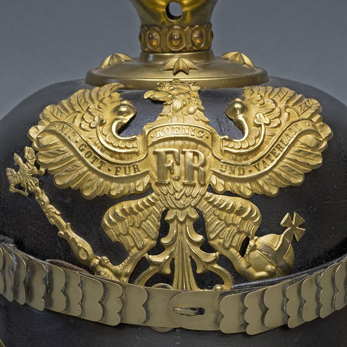 DMI11 Excellent Prussian Infanterie officer M95 Pickelhaube with storage case — image 9