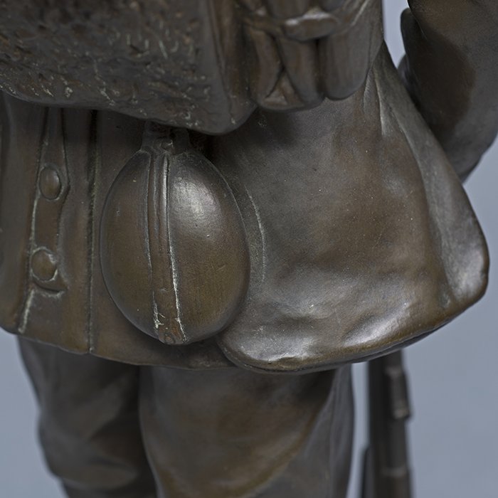 DMI50 Large bronze sculpture of a 19th century Imperial German Army Infantryman — image 13