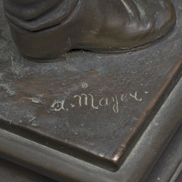 DMI50 Large bronze sculpture of a 19th century Imperial German Army Infantryman — image 14