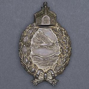 HUP80 Imperial Prussian Army Pilot's Badge, two piece C.E. Juncker …