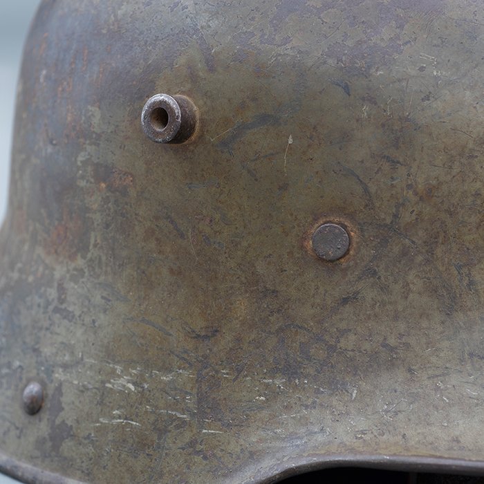 ADM44 Service used M16 helmet complete with leather liner and chinstrap — image 15