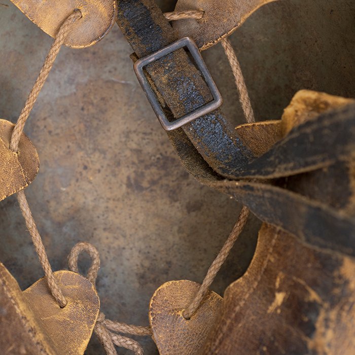 ADM44 Service used M16 helmet complete with leather liner and chinstrap — image 22