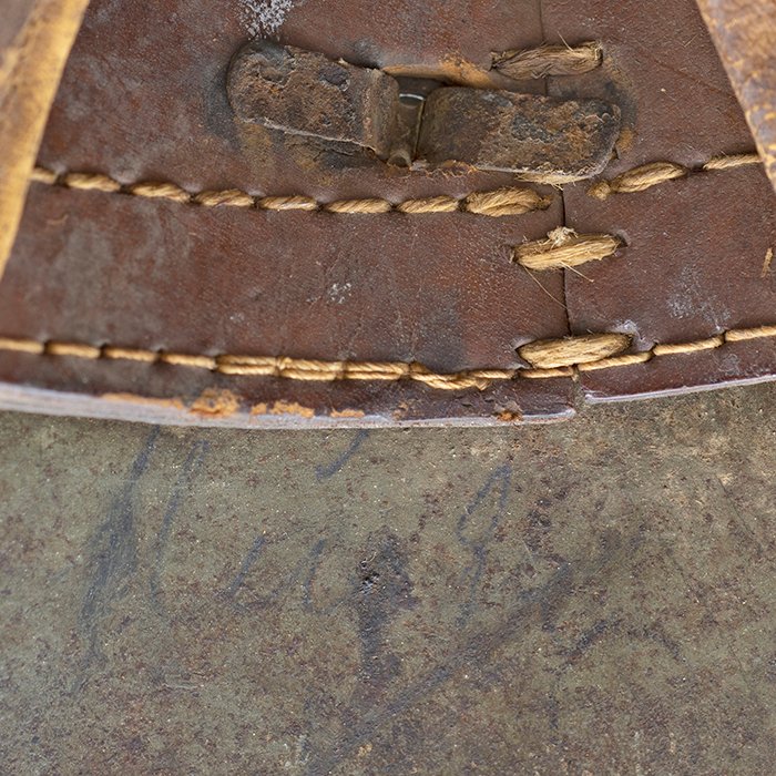 ADM44 Service used M16 helmet complete with leather liner and chinstrap — image 27