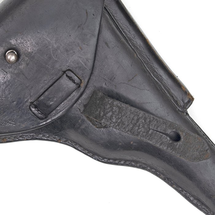 FWI7 Well used Imperial black leather hard shell P08 holster — image 4