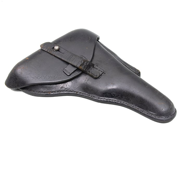 FWI7 Well used Imperial black leather hard shell P08 holster — image 5