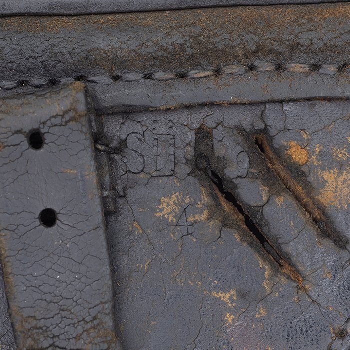 FWI7 Well used Imperial black leather hard shell P08 holster — image 8