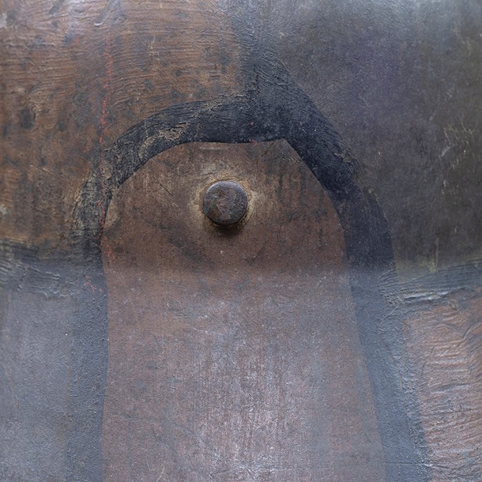 BAS18 M16 tri color camouflaged helmet with liner and chinstrap — image 13