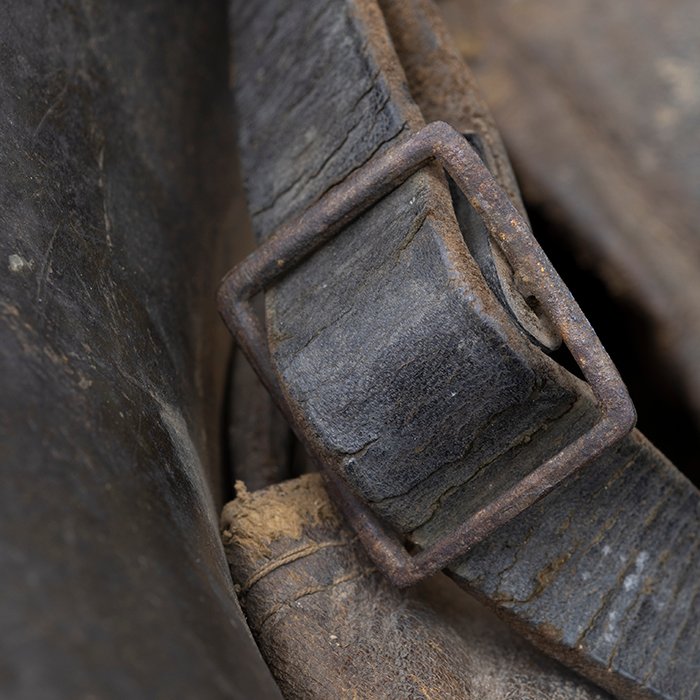 BAS18 M16 tri color camouflaged helmet with liner and chinstrap — image 21