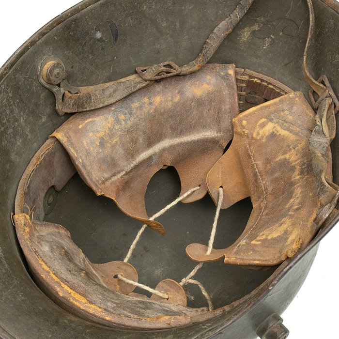 HFL6 M16 helmet complete with leather liner and chinstrap — image 15