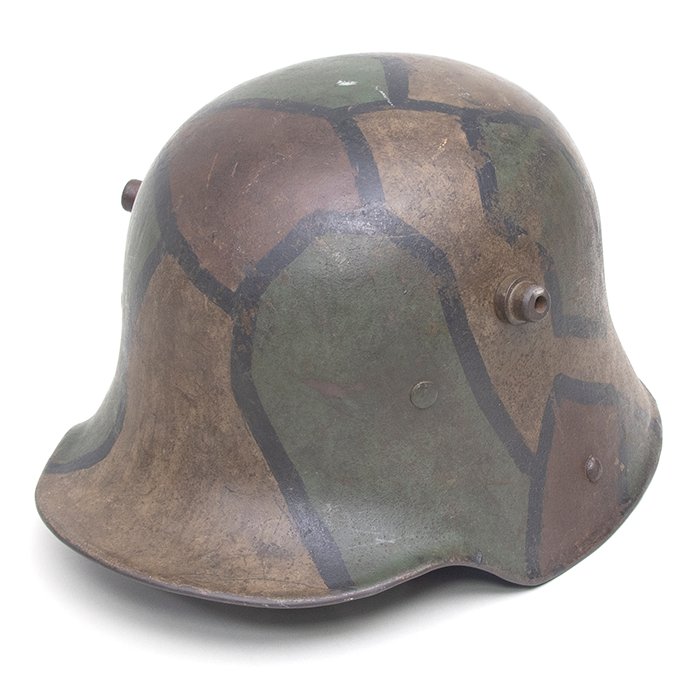 BCH124 M16 tri color camouflaged helmet with liner — image 3