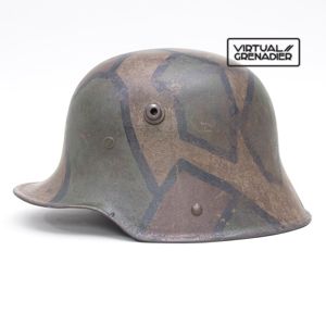 BCH124 M16 tri color camouflaged helmet with liner