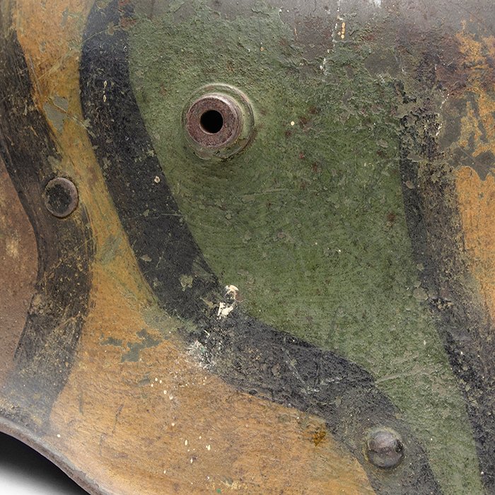 CBH50 M16 striped camouflaged helmet with full liner and chinstrap — image 3