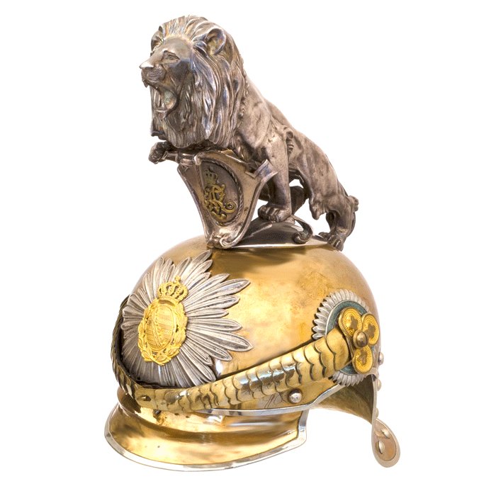HJH1 Saxon parade helmet for officer in Garde-Reiter-Regiment Dresden — image 5