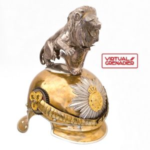 HJH1 Saxon parade helmet for officer in Garde-Reiter-Regiment Dresden