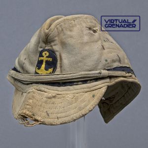 ADM46 Well worn Imperial Japanese Navy tropical field cap