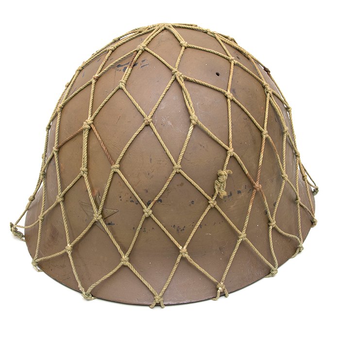 PUJ3 Extra clean netted Imperial Japanese Army helmet — image 4