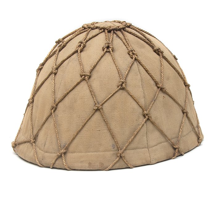 SPA104 Imperial Japanese Naval Landing Force's helmet with camouflage cover and netting — image 10
