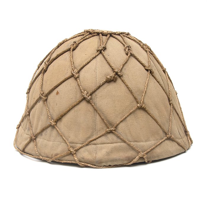 SPA104 Imperial Japanese Naval Landing Force's helmet with camouflage cover and netting — image 12