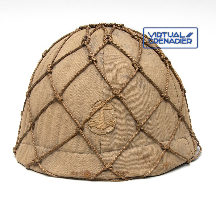 SPA104 Imperial Japanese Naval Landing Force's helmet with camouflage cover and netting — image 2