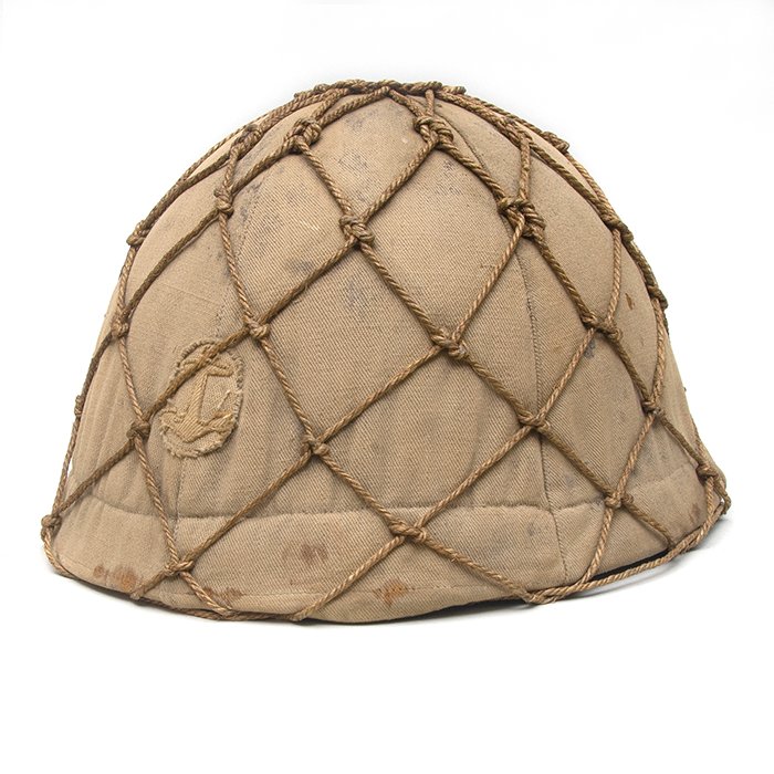 SPA104 Imperial Japanese Naval Landing Force's helmet with camouflage cover and netting — image 3