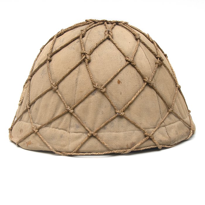 SPA104 Imperial Japanese Naval Landing Force's helmet with camouflage cover and netting — image 8
