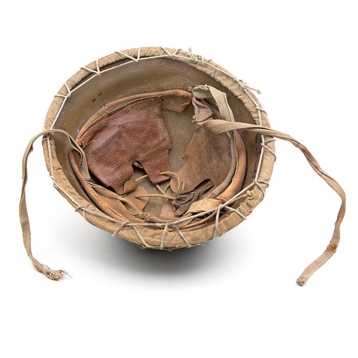 PMU14 Imperial Japanese Army helmet with camouflage cover and netting — image 14