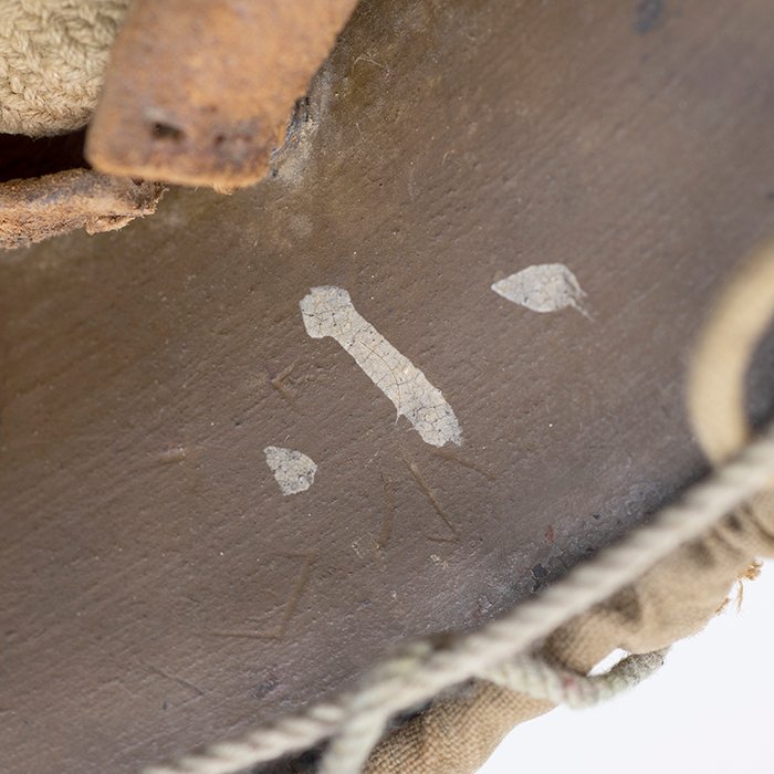 PMU14 Imperial Japanese Army helmet with camouflage cover and netting — image 15