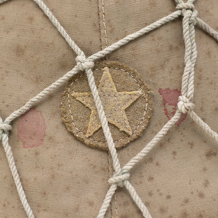 PMU14 Imperial Japanese Army helmet with camouflage cover and netting — image 4