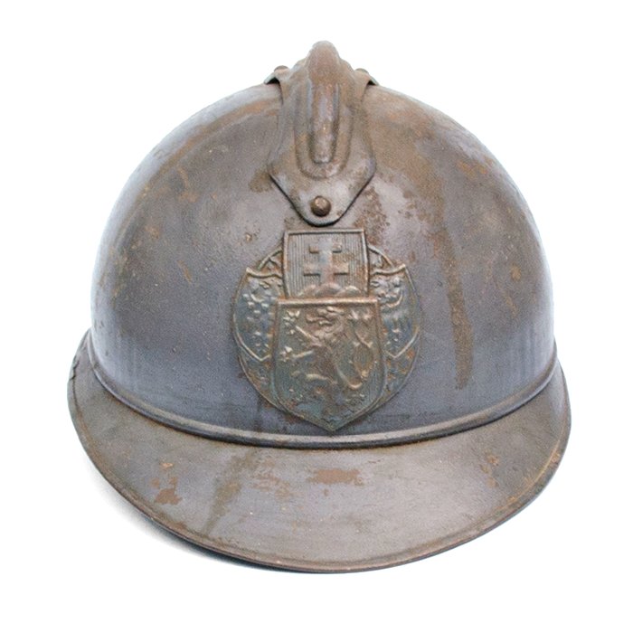 BCH83 French M15 Adrian steel helmet as used by the Czechoslovakian Legion in the First World War — image 3