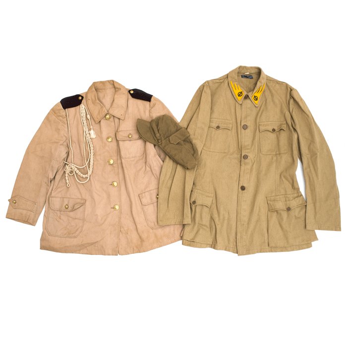 PSU6 Set of Italian RSI artillery service blouse, tropical coat and M42 summer cap — image 2